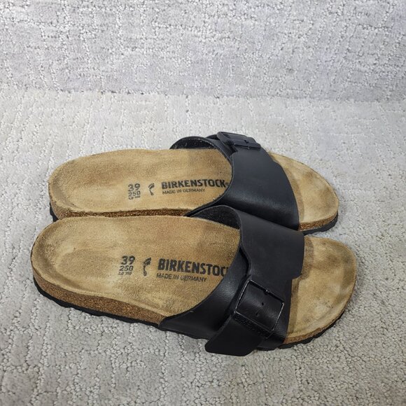 Birkenstock Catalina Unisex Size EU 39 US L8 M6 Black Slip On Slide Sandals - Picture 8 of 10
